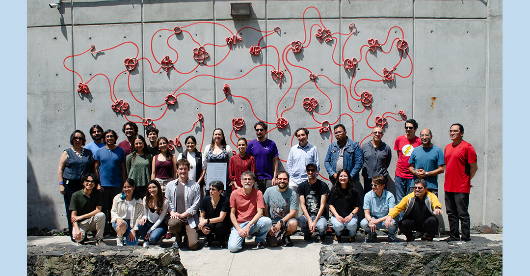 Ceremonia de inauguración del mural “Nudos y Afectos” en el IMUNAM