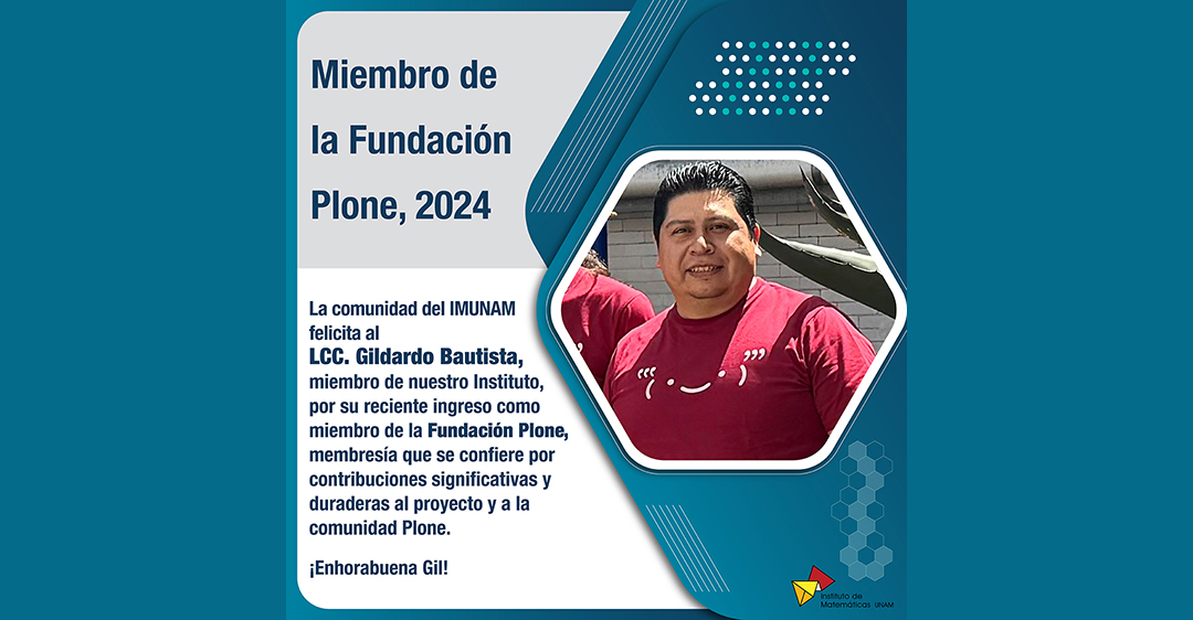 Gildardo Bautista miembro de la Fundación Plone