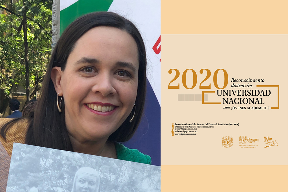Isabel Hubard es distinguida con el Reconocimiento Universidad Nacional para Jóvenes Académicos 2020