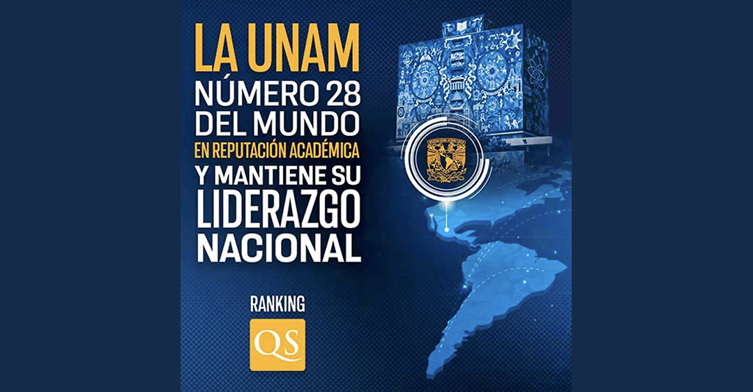 La UNAM se mantiene como la mejor universidad de México en el QS World University Ranking 2027
