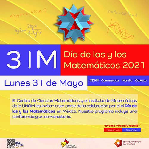 31M Celebración por el Día de las y los Matemáticos en México - 31 de mayo a 10 de junio