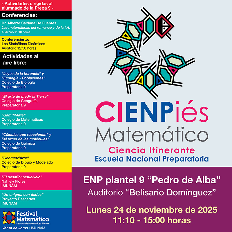 CIENPiés Matemático - Prepa 9 - Lunes 24 de noviembre de 2025