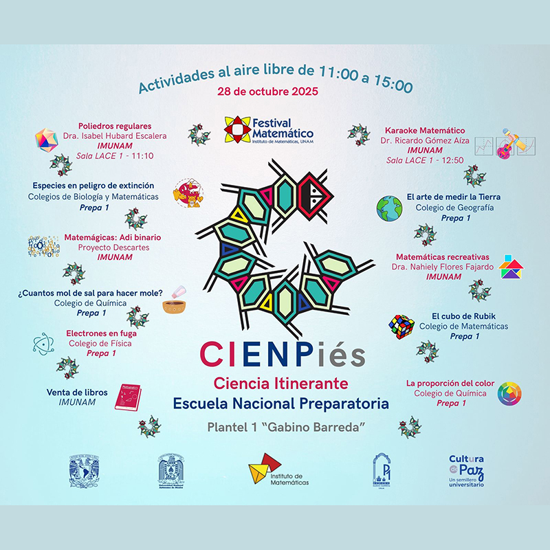 CIENPiés Matemático - Preparatoria 1 - 28 de octubre de 2025