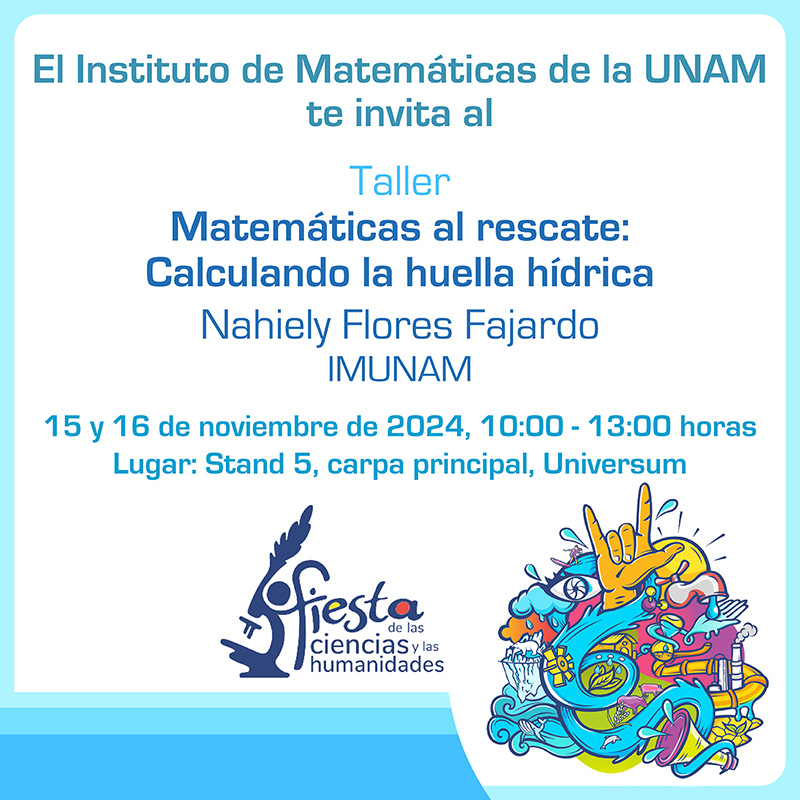 FCyH Taller Matemáticas al rescate: Calculando la huella hídrica