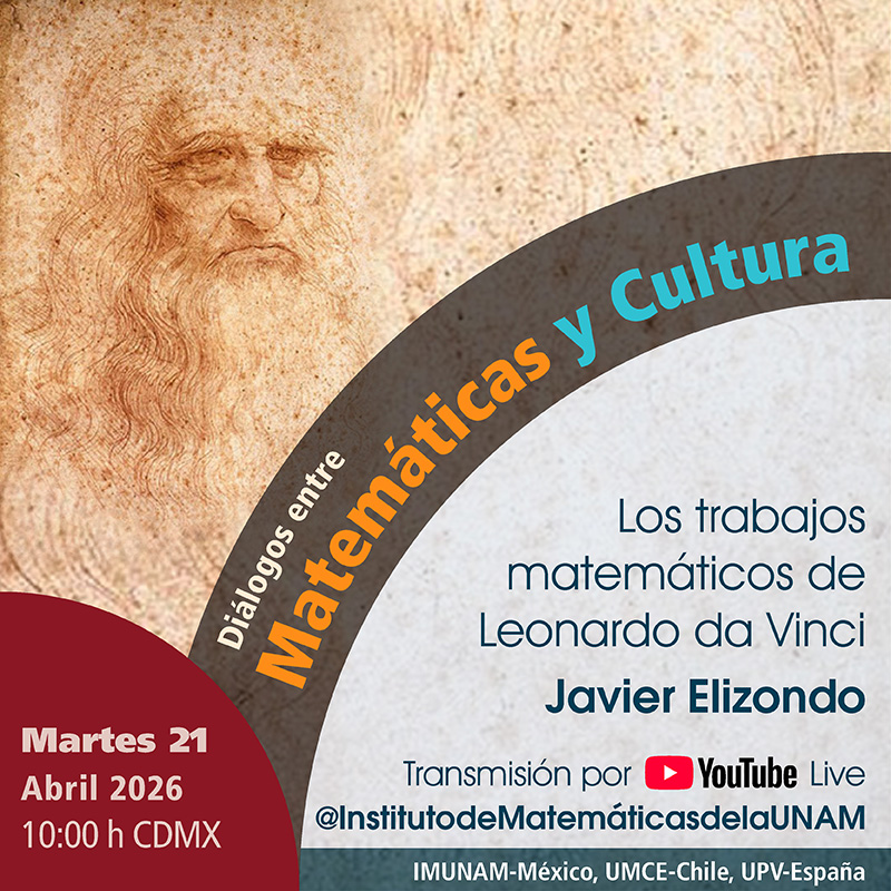 Los trabajos matemáticos de Leonardo da Vinci - Javier Elizondo - martes 21 de abril de 2026