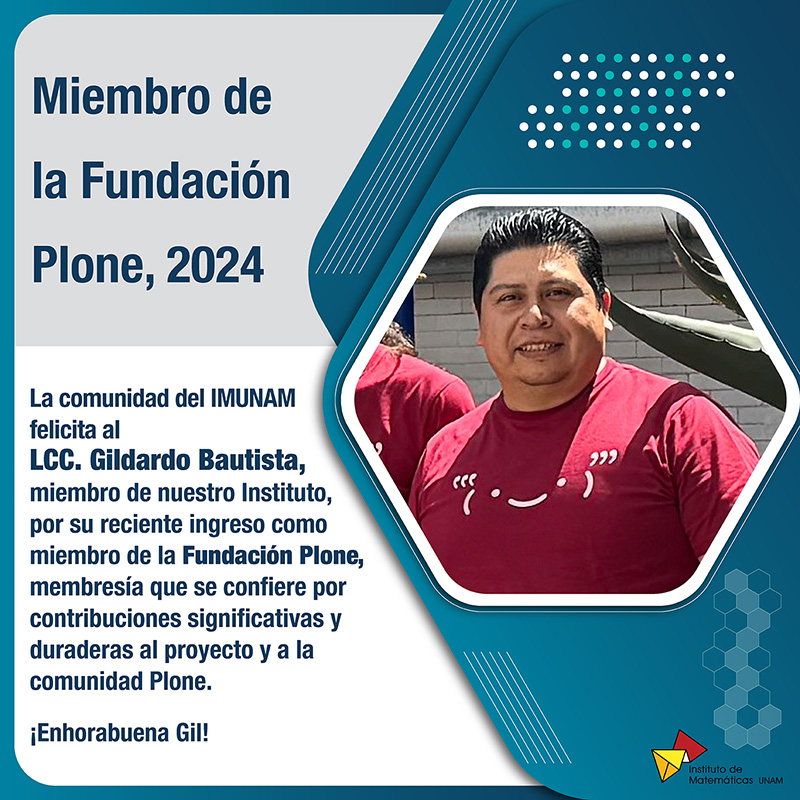 Miembro de la Fundación Plone, 2024 - LCC. Gildardo Bautista