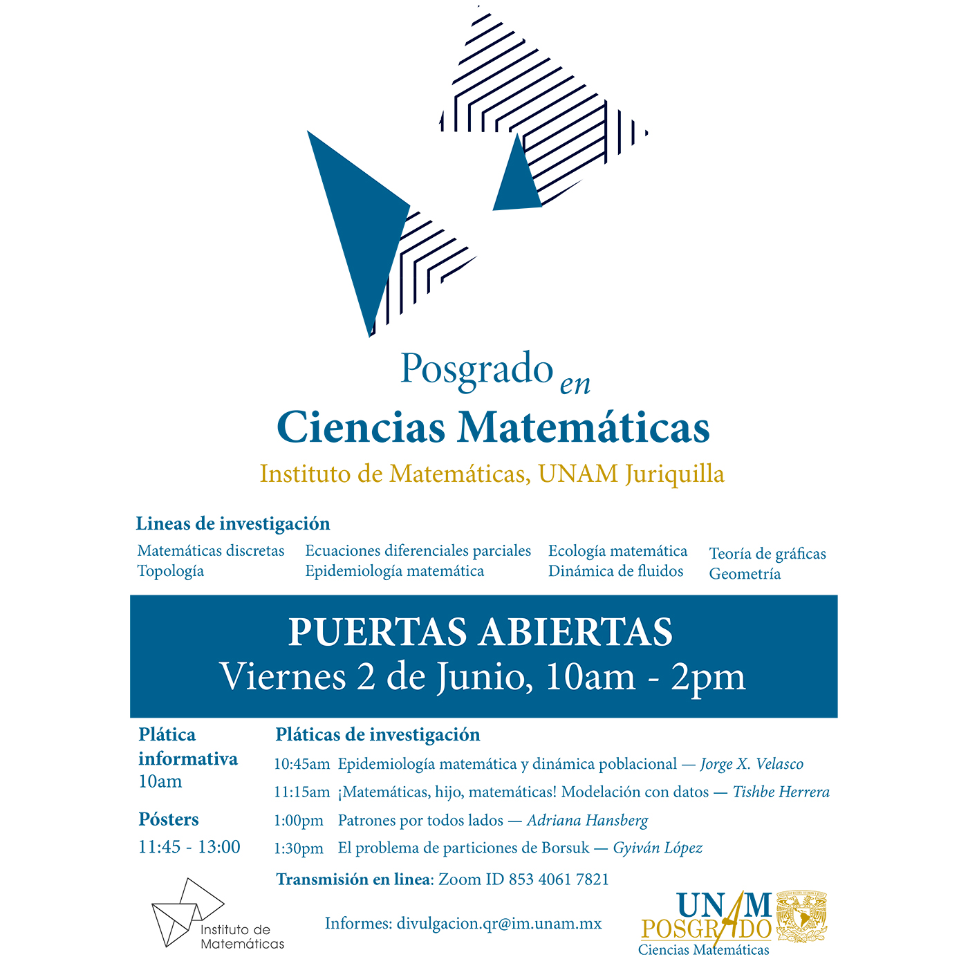 Posgrado en Ciencias Matemáticas, Unidad Juriquilla