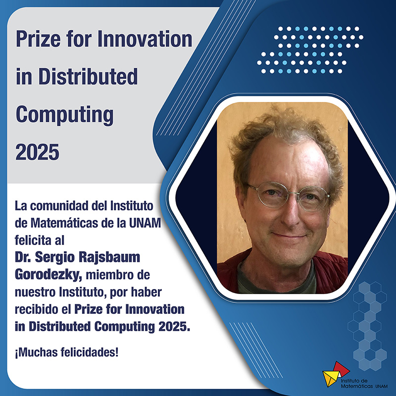 Prize for Innovation in Distributed Computing 2025 - Dr. Sergio Rajsbaum