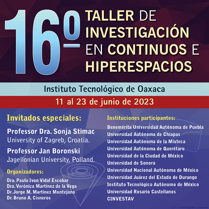 16vo Taller de Investigación en Continuos e Hiperespacios