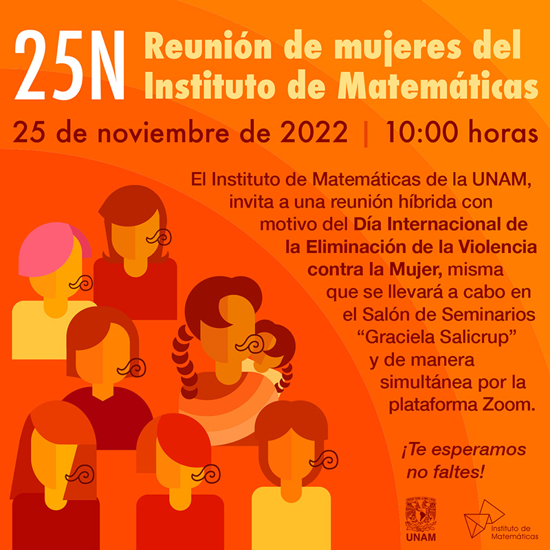 25N Reunión de mujeres del Instituto de Matemáticas