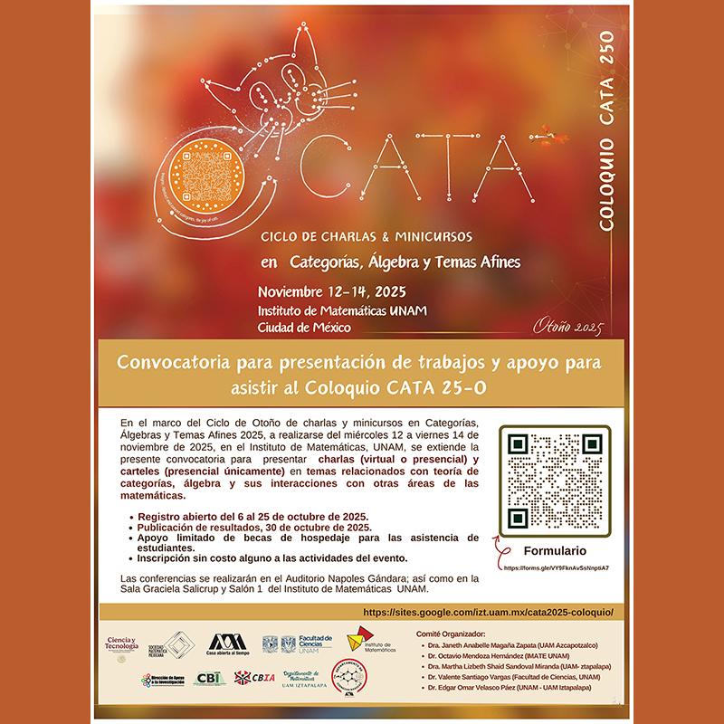 Ciclo de charlas & minicursos en Categorías, Álgebra y Temas Afines (CATA)