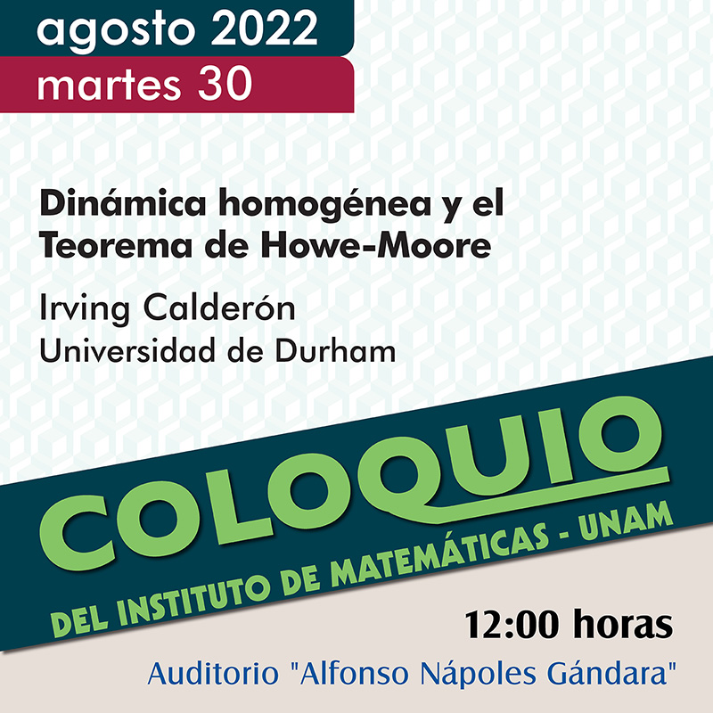 Coloquio del IMUNAM - C.U.