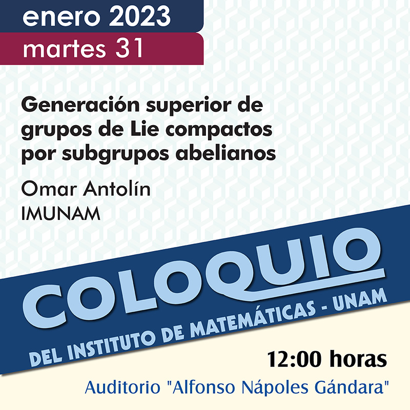 Coloquio del IMUNAM - C. U.