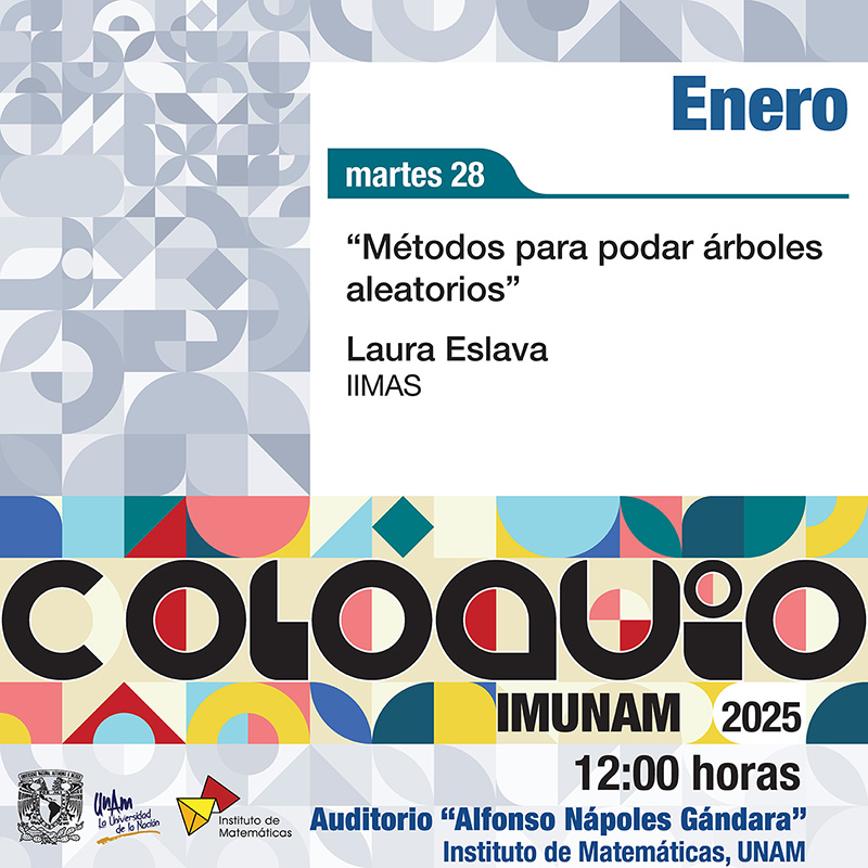 Coloquio del IMUNAM - C. U. enero 2025