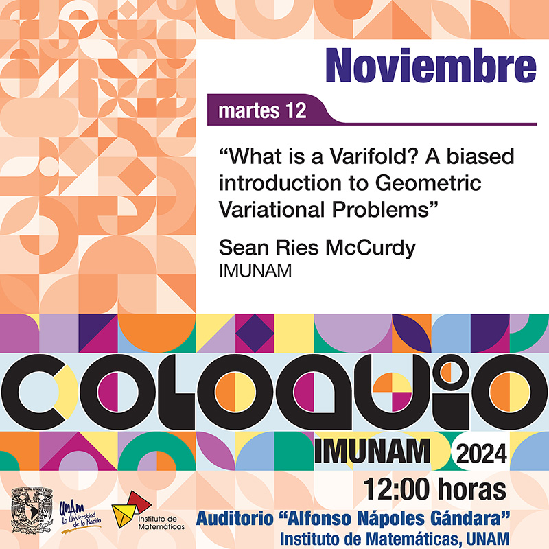 Coloquio del IMUNAM - C. U. noviembre 2024