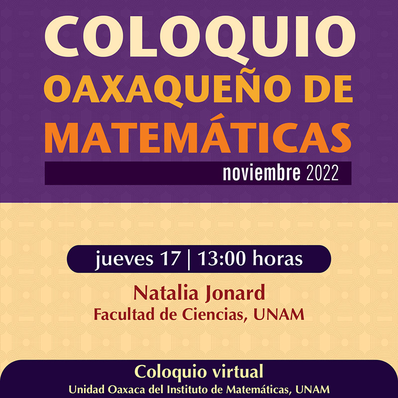 Coloquio Oaxaqueño de Matemáticas, noviembre 2022 