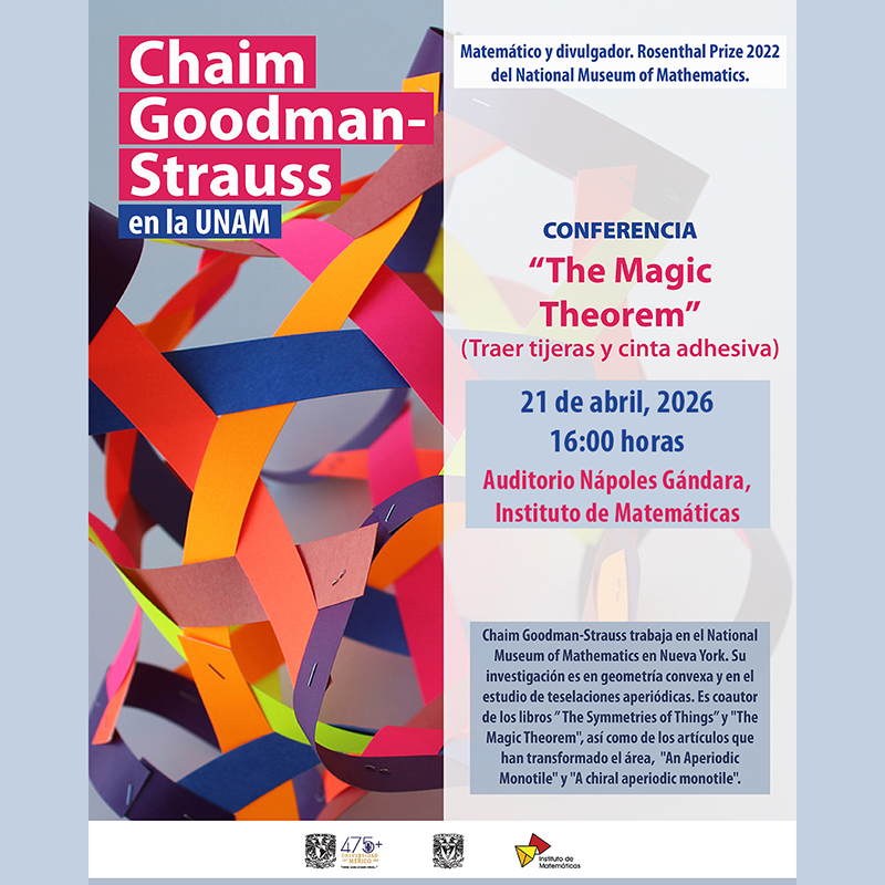 Conferencia “The Magic Theorem” Chaim Goodman-Strauss en la UNAM