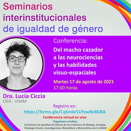 Conferencia CInIG: "Del macho cazador a las neurociencias y las habilidades visuo-espaciales" 