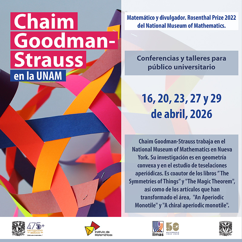 Conferencia "The Way the World Fits Together (Tiling 1)” Chaim Goodman-Strauss en la UNAM