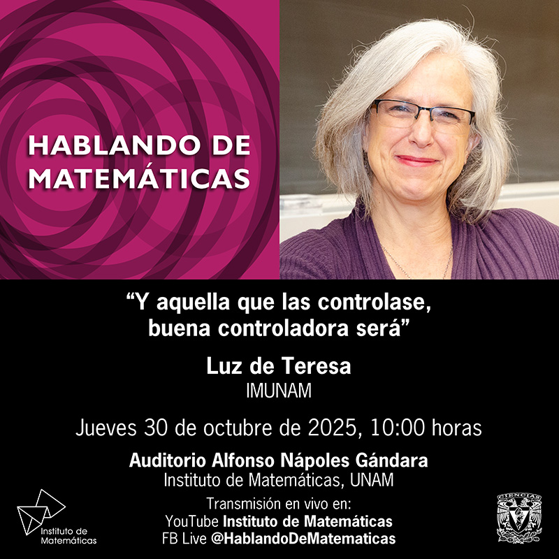 Hablando de Matemáticas: Y aquella que las controlase, buena controladora será