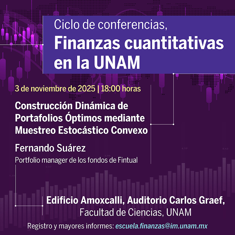 Construcción Dinámica de Portafolios Óptimos mediante Muestreo Estocástico Convexo: Ciclo de Conferencias "Finanzas cuantitativas en la UNAM"