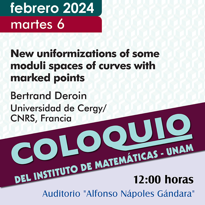 Coloquio del IMUNAM - C. U. febrero 2024