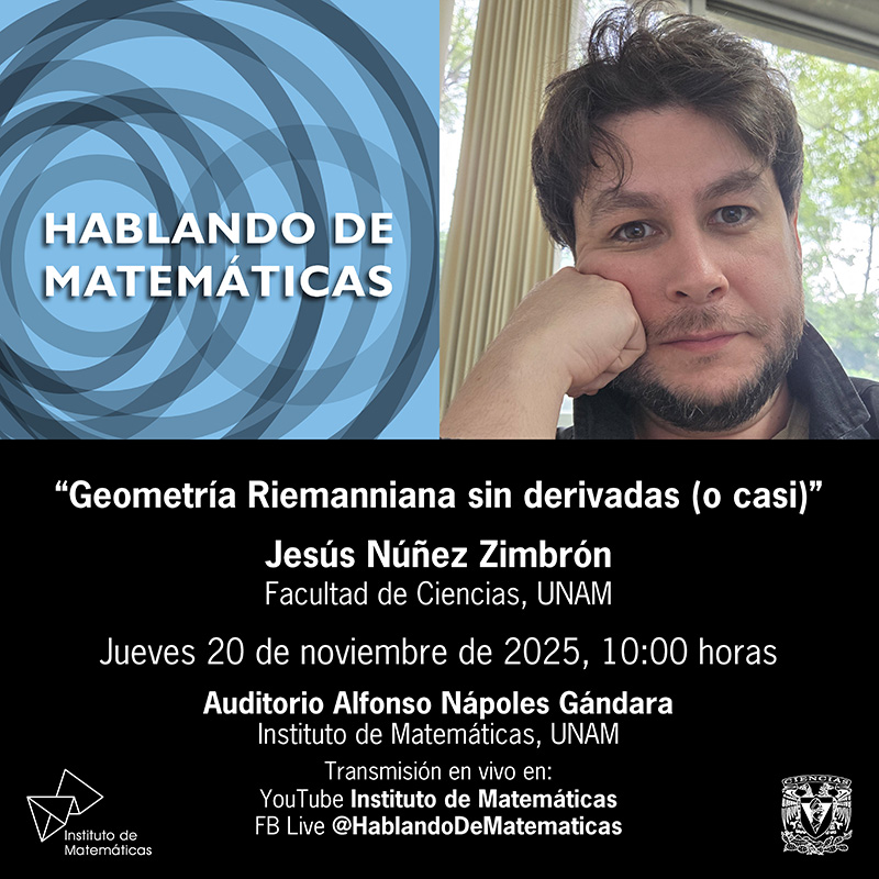 Hablando de Matemáticas: Geometría Riemanniana sin derivadas (o casi)