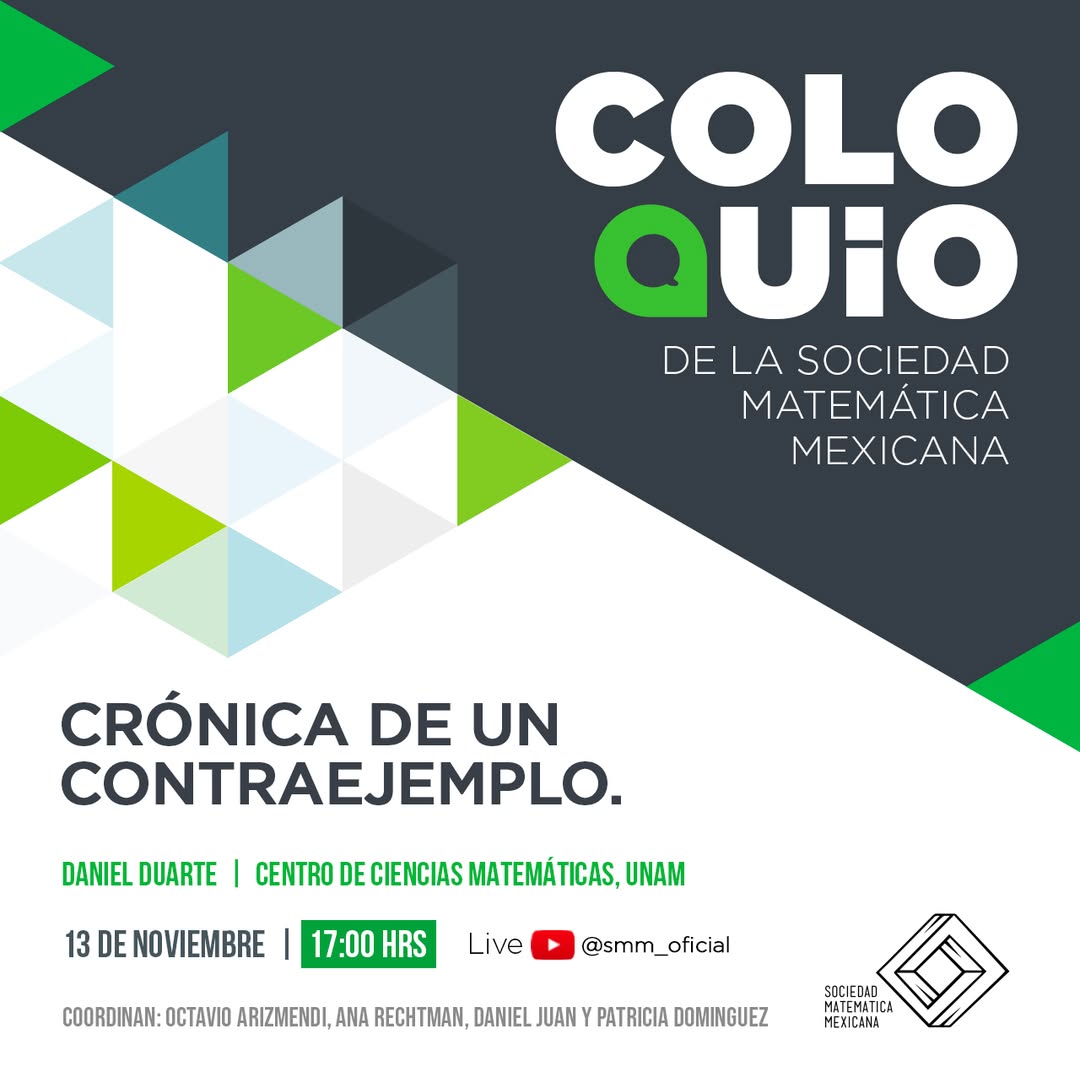 Crónica de un contraejemplo - Proyección del Coloquio de la SMM