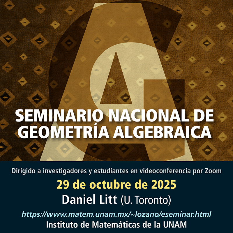 Seminario Nacional de Geometría Algebraica en línea