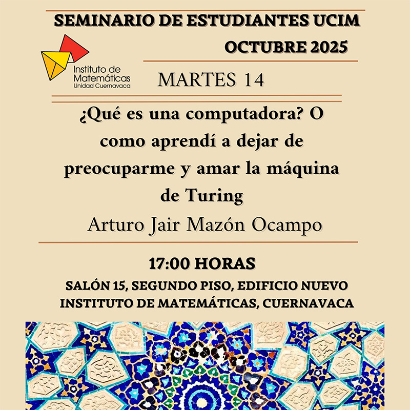 Seminario de estudiantes, IMUNAM, Cuernavaca