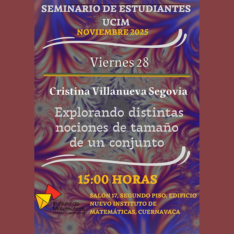 Seminario de estudiantes, IMUNAM, Cuernavaca