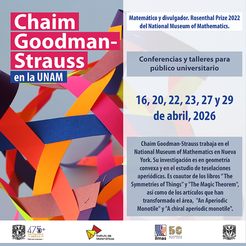 Conferencia "The Way the World Fits Together (Tiling 1)” Chaim Goodman-Strauss en la UNAM