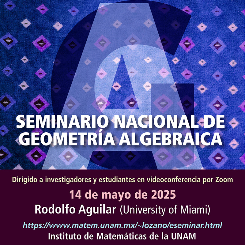 Seminario Nacional de Geometría Algebraica en línea