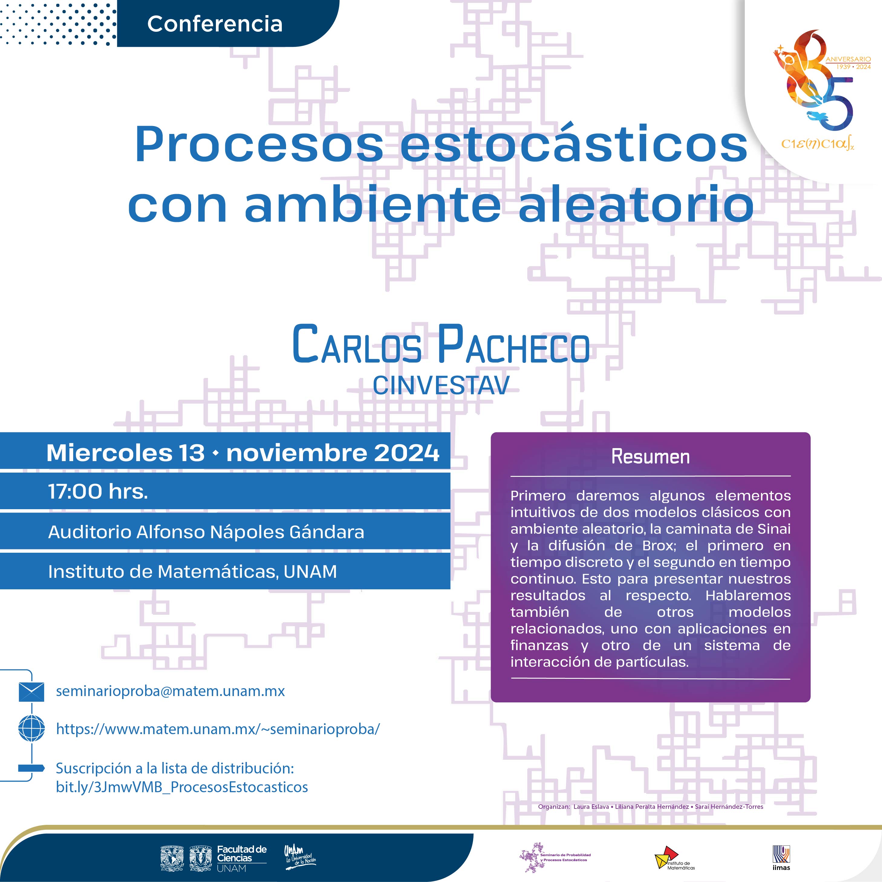 Seminario de Probabilidad y Procesos Estocásticos