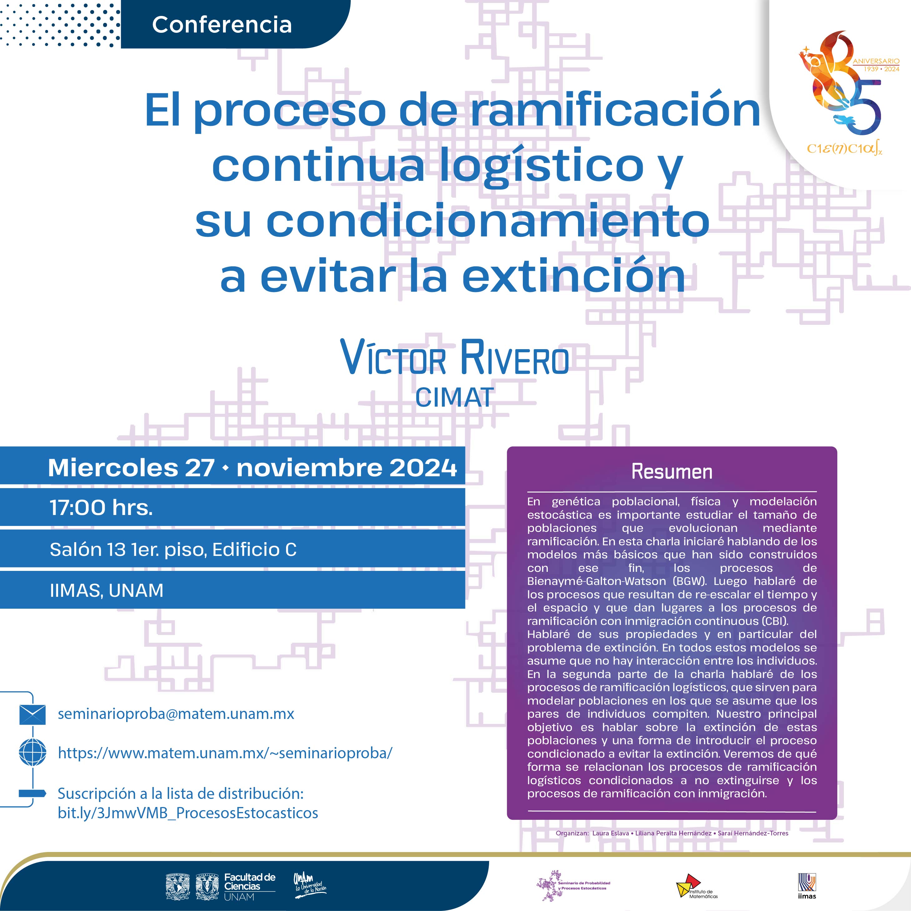 Seminario de Probabilidad y Procesos Estocásticos