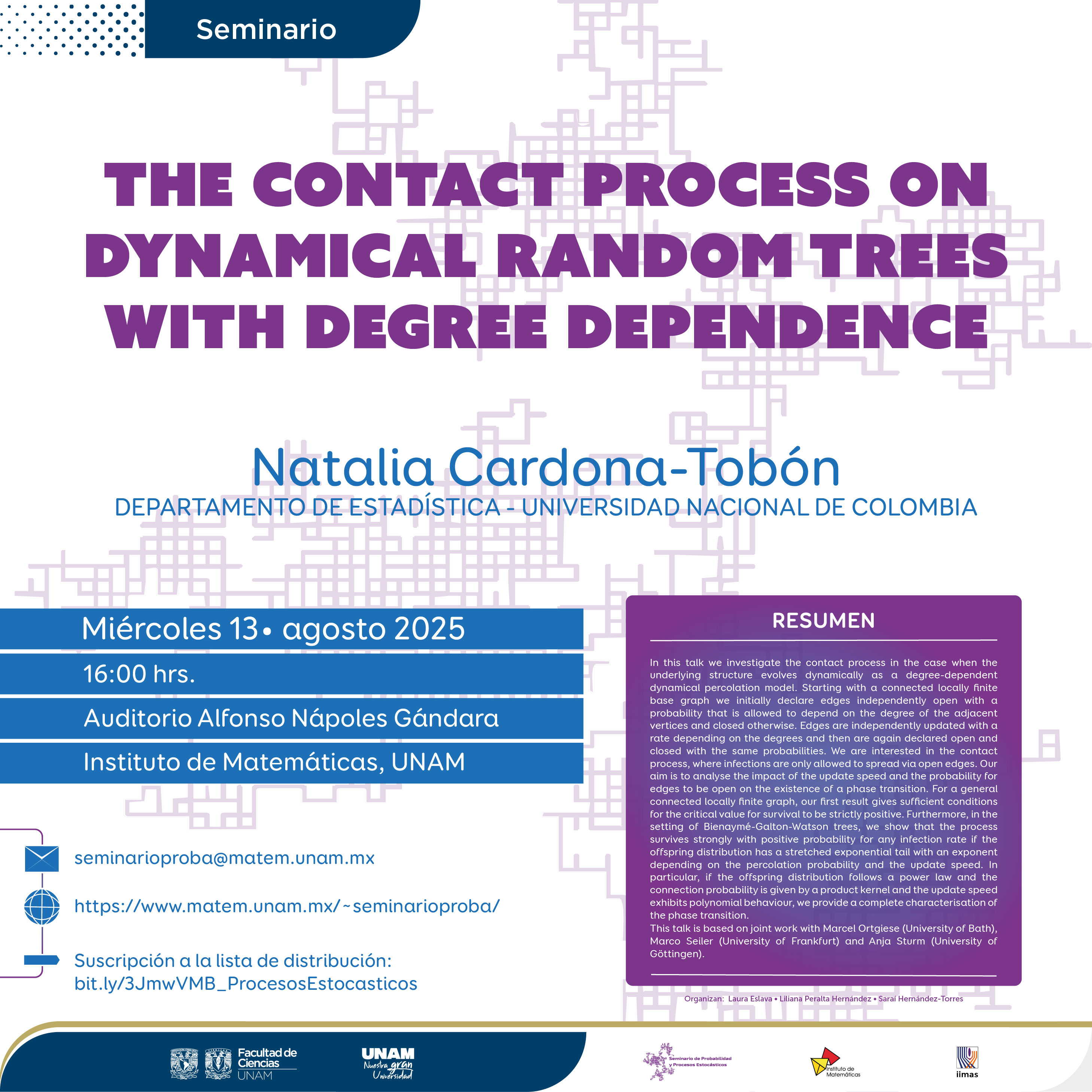 Seminario de Probabilidad y Procesos Estocásticos