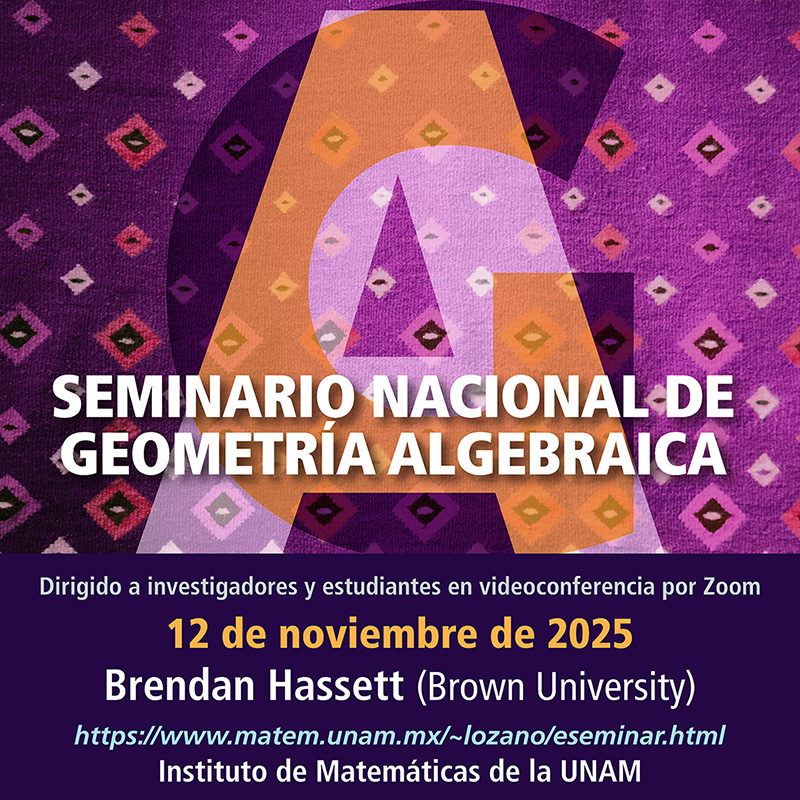 Seminario Nacional de Geometría Algebraica en línea
