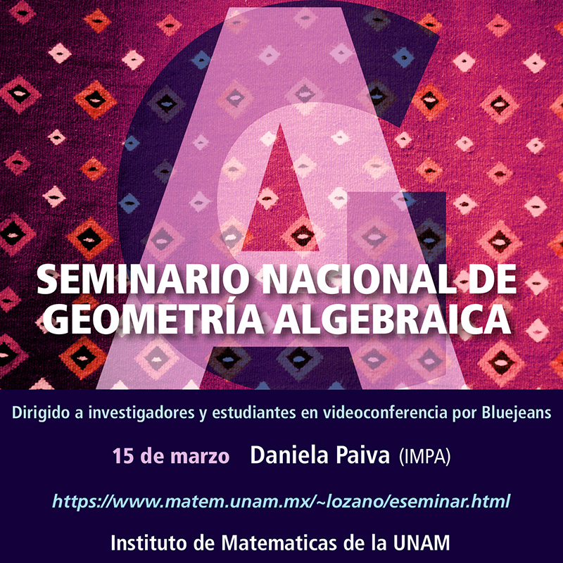 Seminario Nacional de Geometría Algebraica en línea