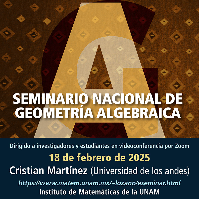 Seminario Nacional de Geometría Algebraica en línea