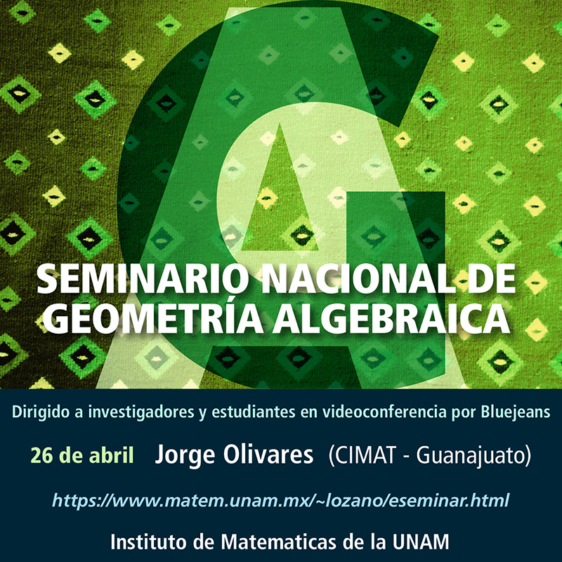 Seminario Nacional de Geometría Algebraica en línea