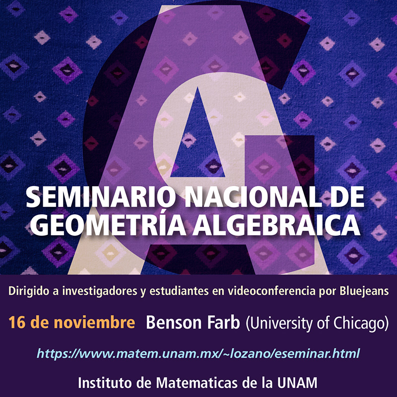 Seminario Nacional de Geometría Algebraica en línea