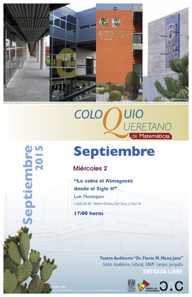 Septiembre: Coloquio Queretano