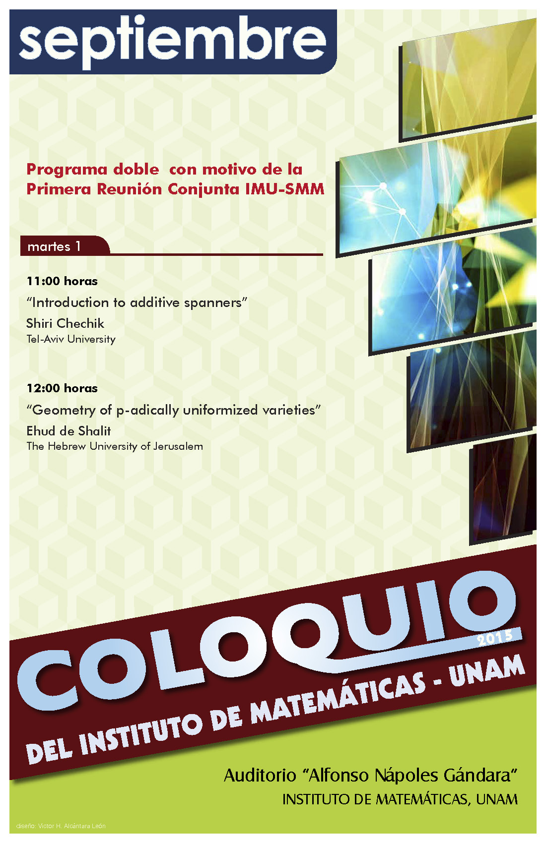 Septiembre: Sesiones para Coloquio (sesión doble)