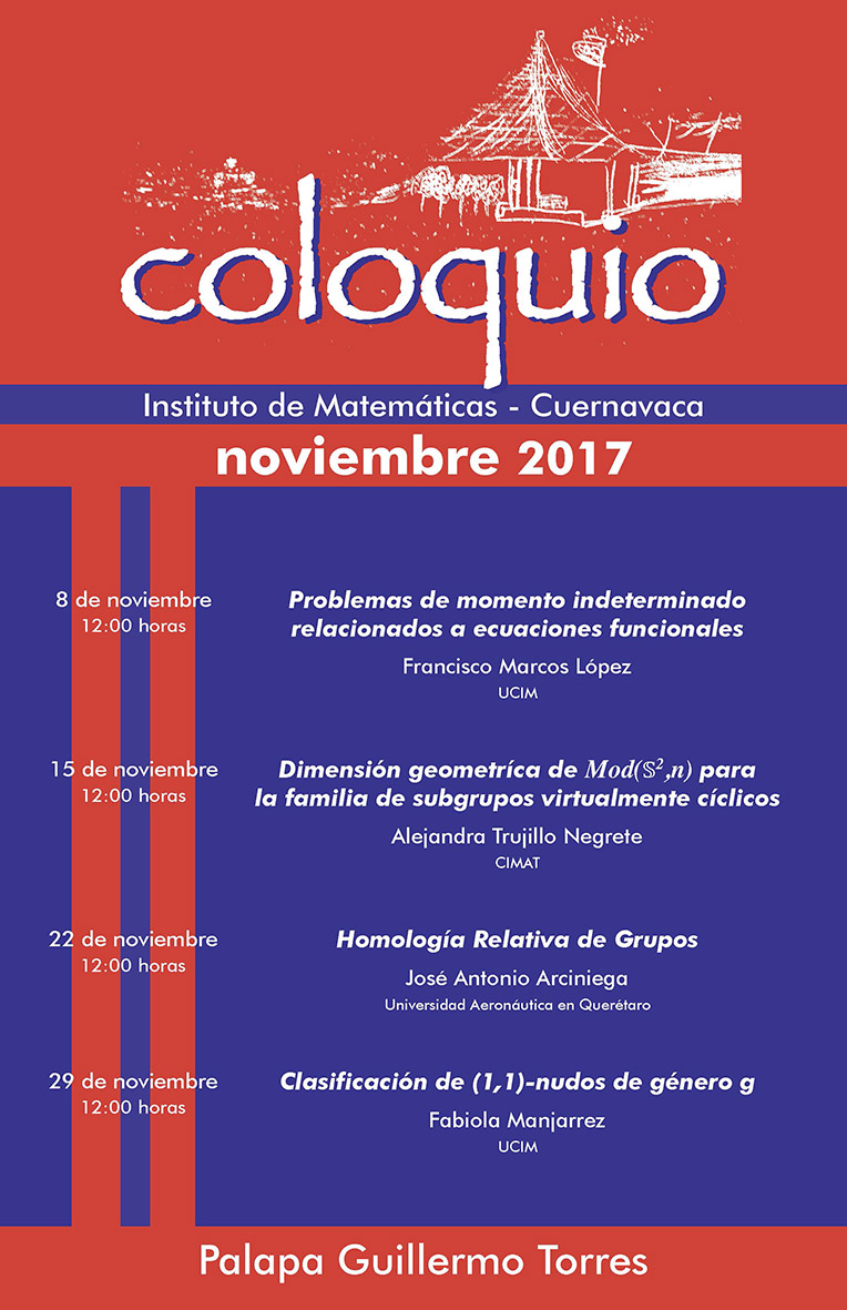 Noviembre: Sesiones para Coloquio de la Unidad Cuernavaca 