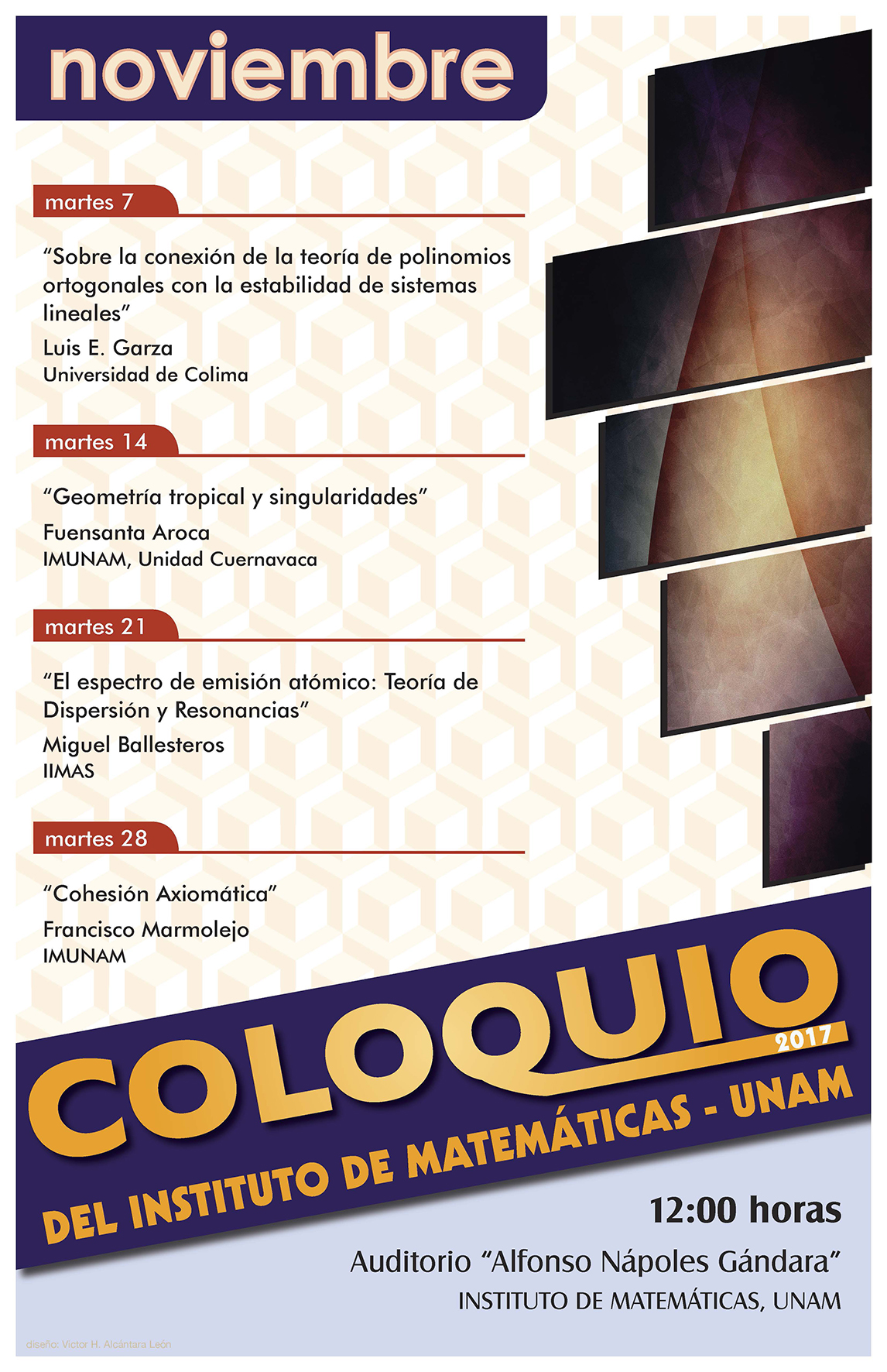 Noviembre: Sesiones para Coloquio 