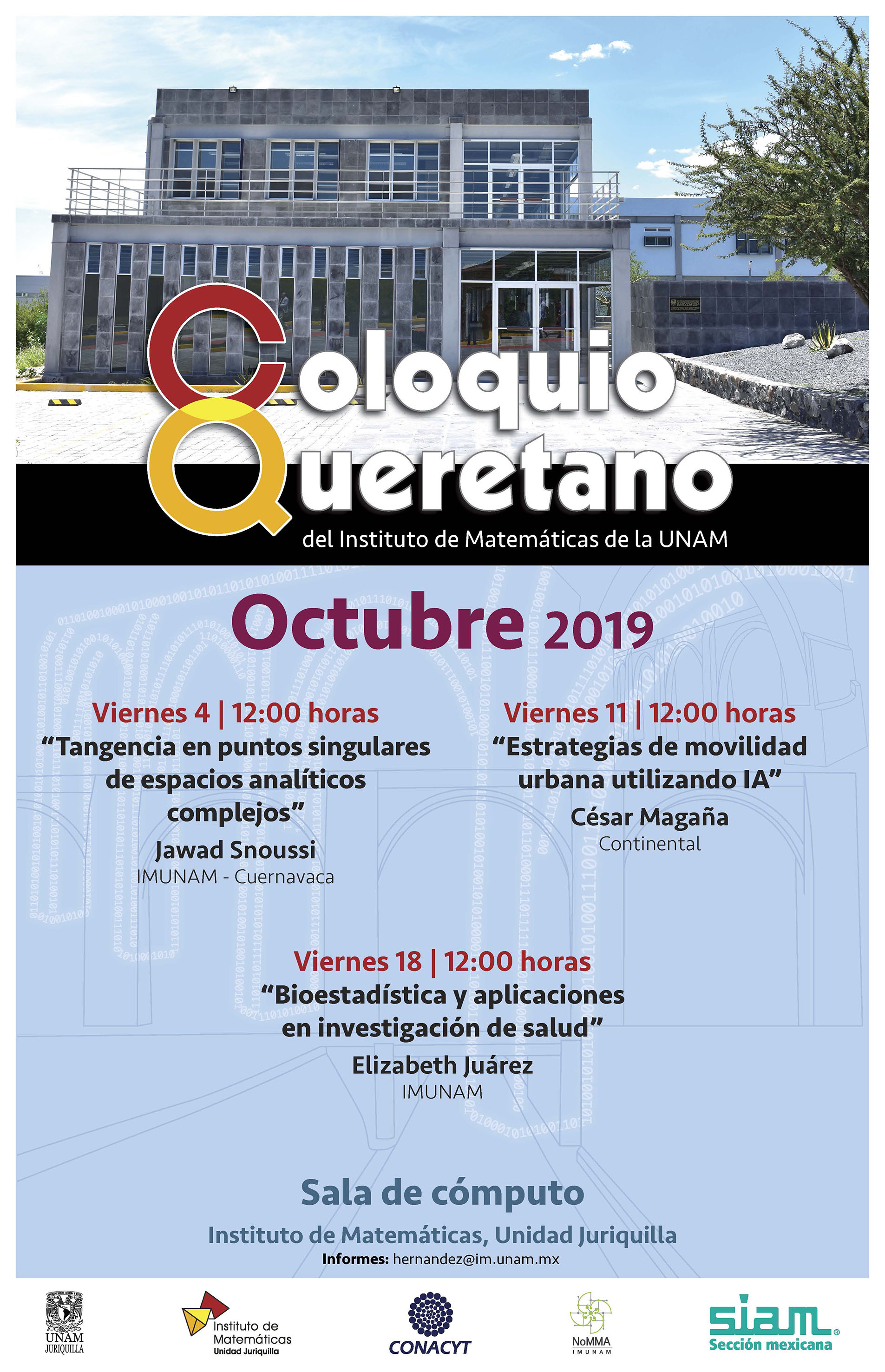 Coloquio Queretano del IMUNAM - Juriquilla