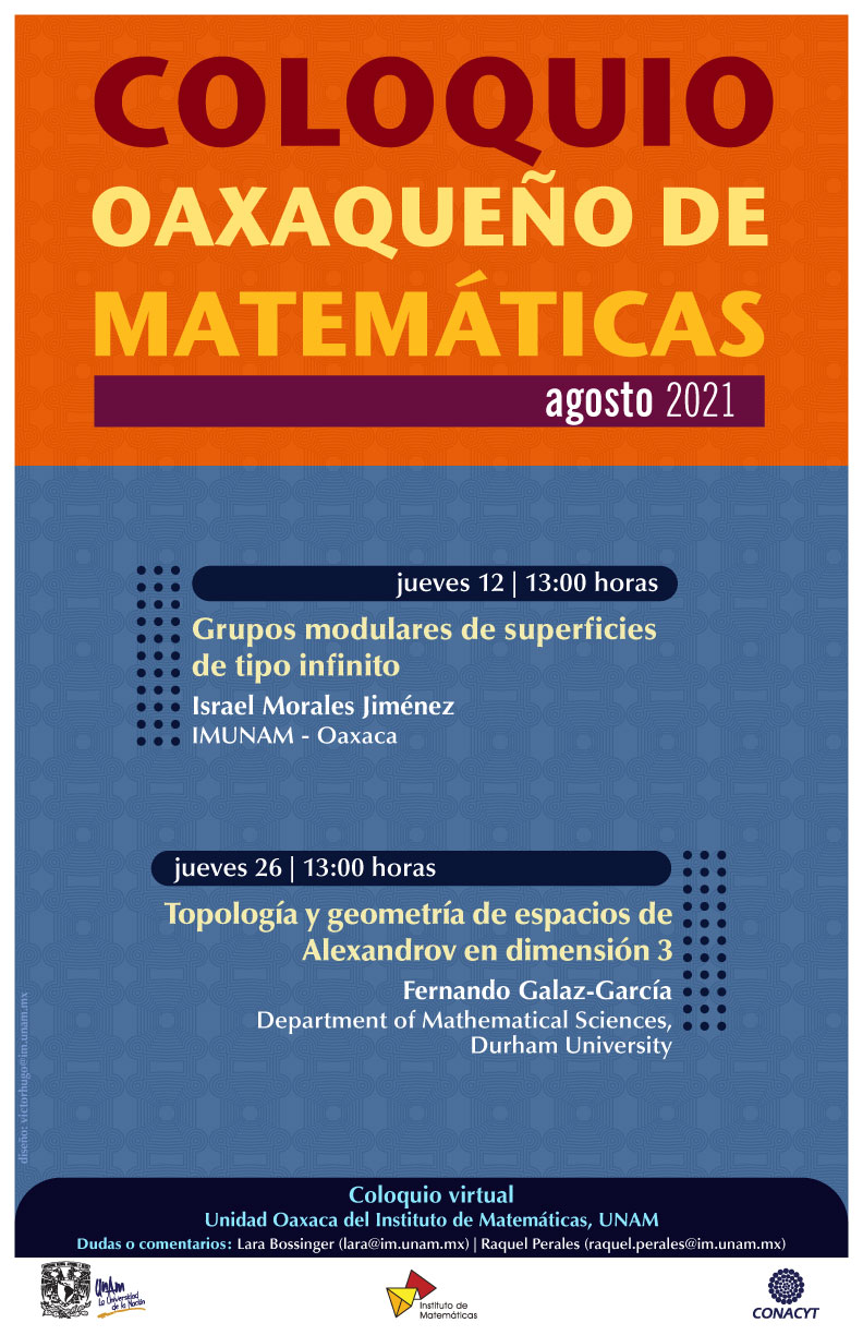  Coloquio Oaxaqueño de Matemáticas, agosto 2021
