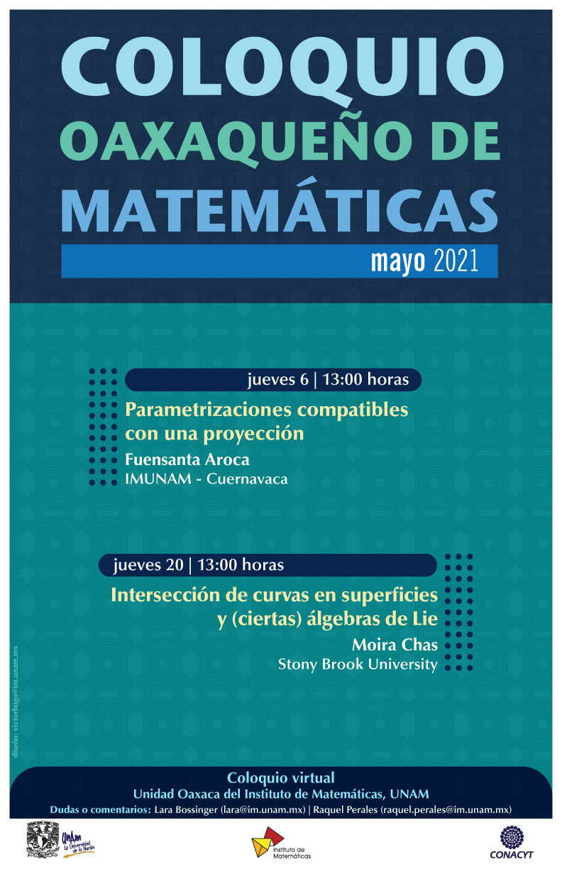 Coloquio Oaxaqueño de Matemáticas, mayo 2021 
