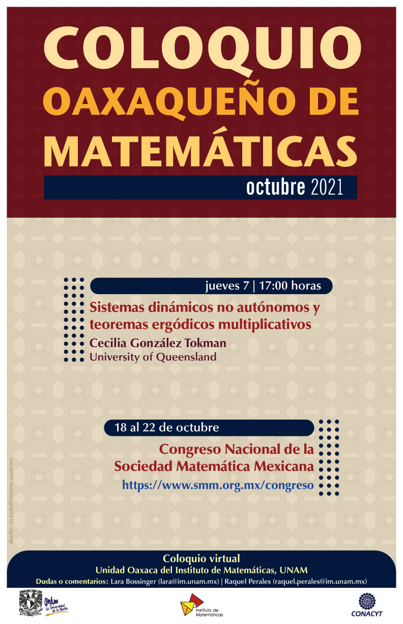 Coloquio Oaxaqueño de Matemáticas, octubre 2021