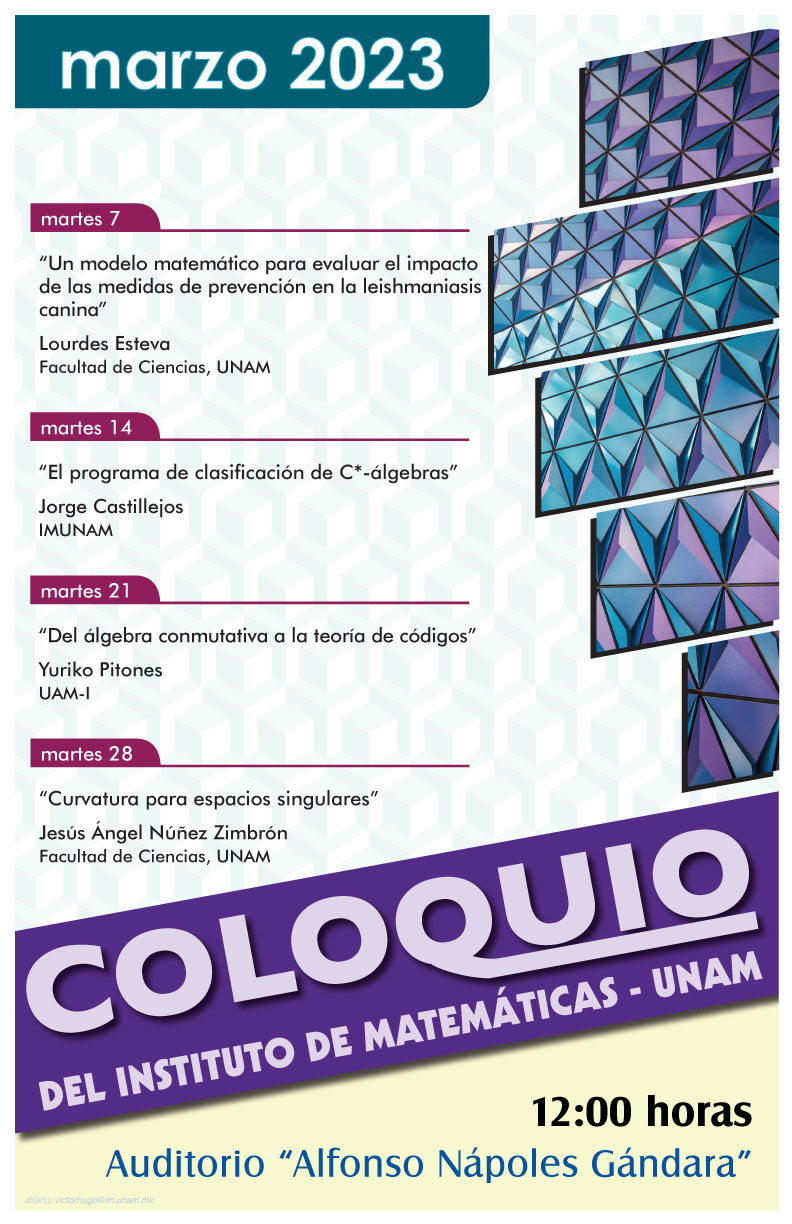 Coloquio del IMUNAM - C. U. Marzo 2023